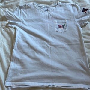 White field hockey Vineyard Vines short sleeve t-shirt